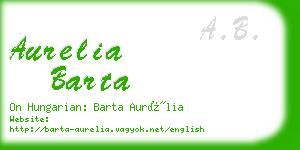 aurelia barta business card